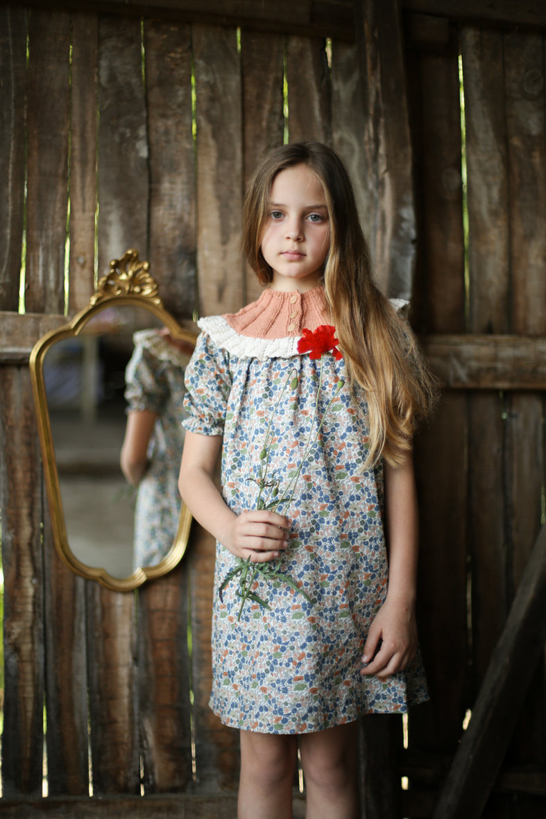 Kalinka Knits Poppy Forest Sidra Dress Petit Perfection