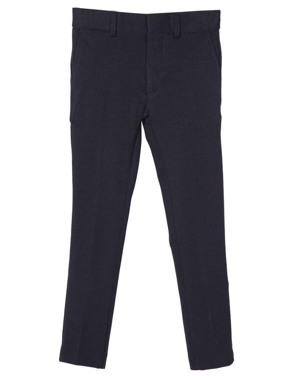 Leo & Zachary Navy Stretch Pants – Petit Perfection